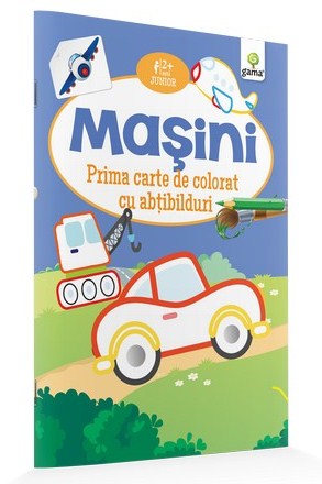 Masini - Prima carte de colorat cu abtibilduri 2 ani+