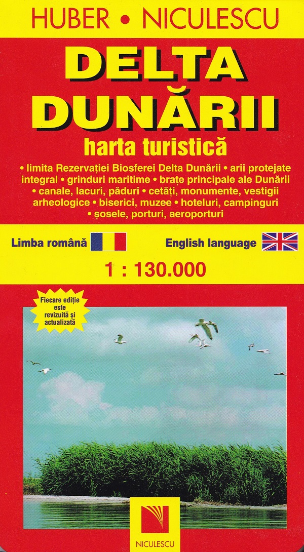Delta Dunarii. Harta turistica
