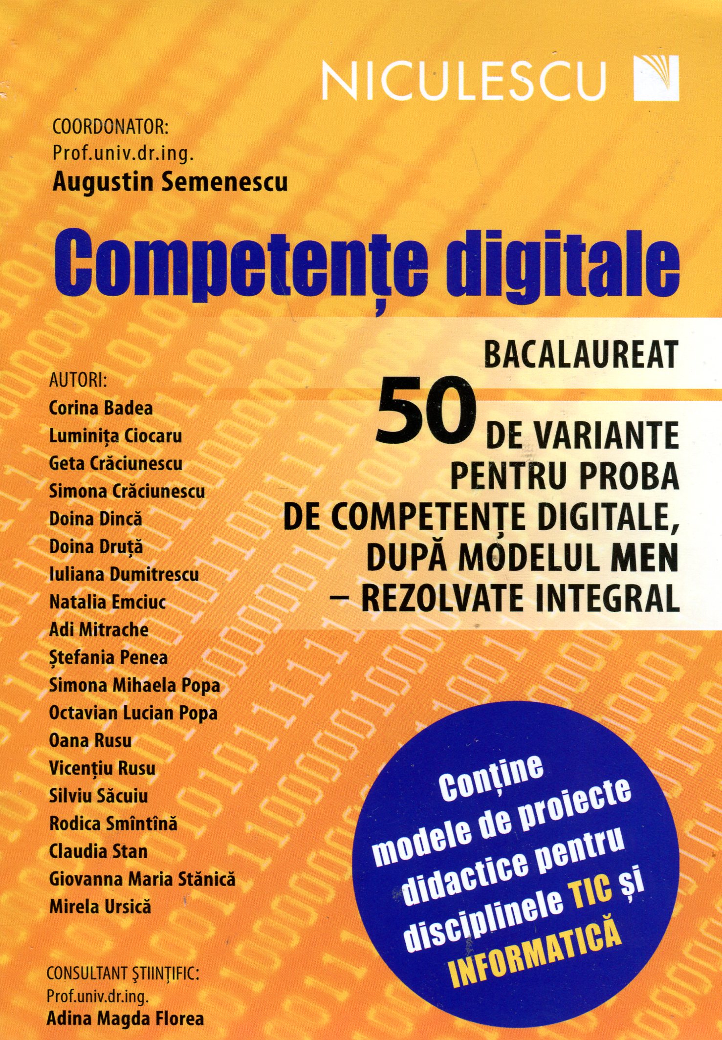 Competente Digitale - Bacalaureat - 50 De Variante - Augustin Semenescu