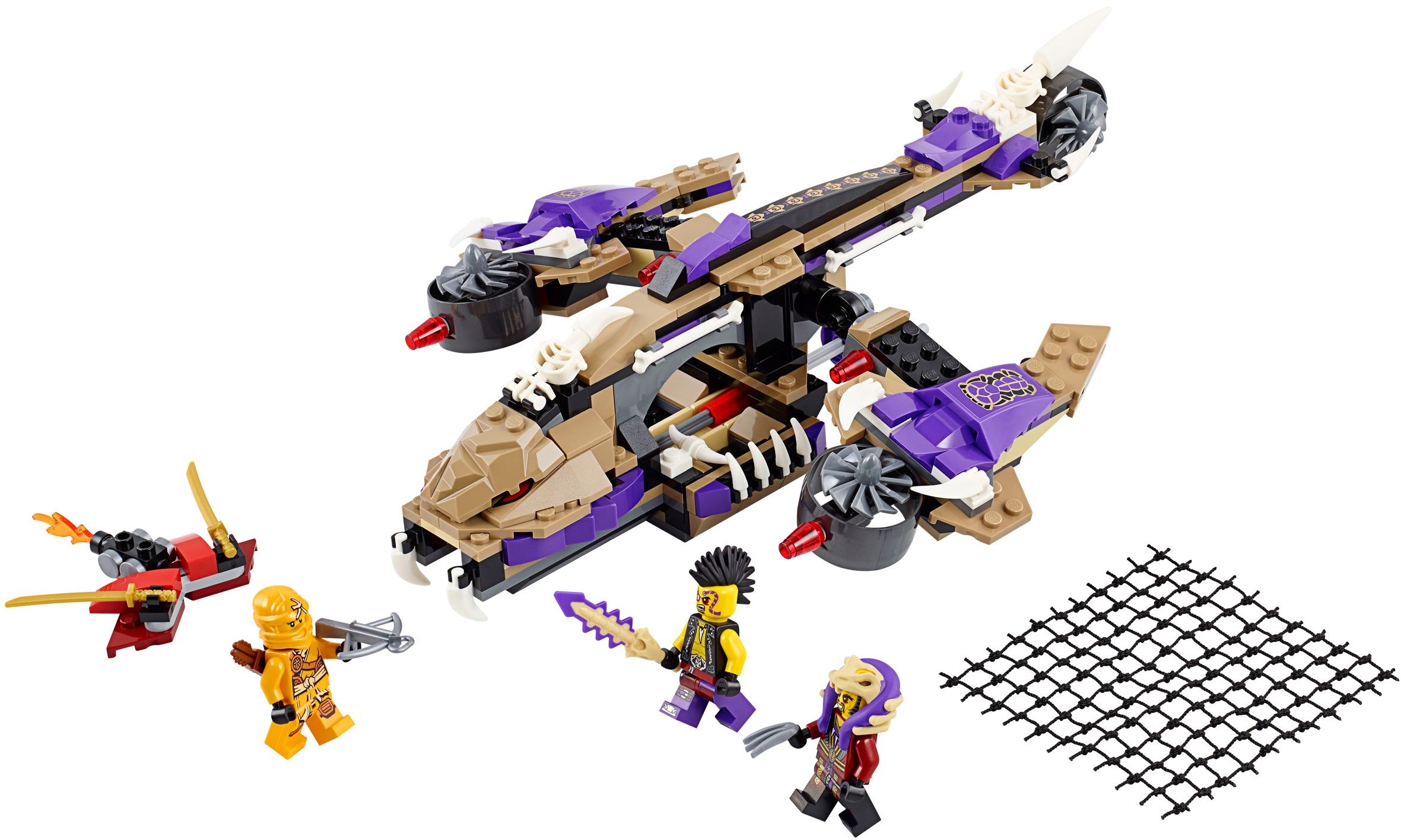 Lego Ninjago Atacul elicopterului Condrai 7-14 ani (70746)