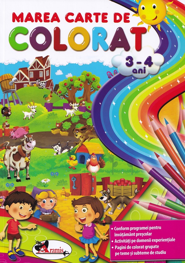 Marea carte de colorat 3-4 ani