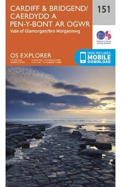 Coperta cărții 'Cardiff and Bridgend/Caerdydd a Phen-y-Bont Ar Ogwr'