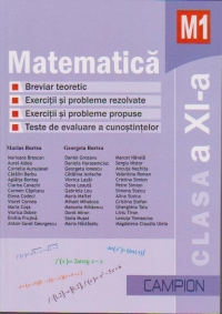 Matematica M1, Clasa a XI-a. Breviar teoretic - Marius Burtea, Georgeta Burtea