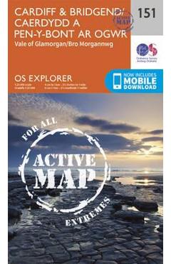 Coperta cărții 'Cardiff and Bridgend/Caerdydd a Phen-y-Bont Ar Ogwr'