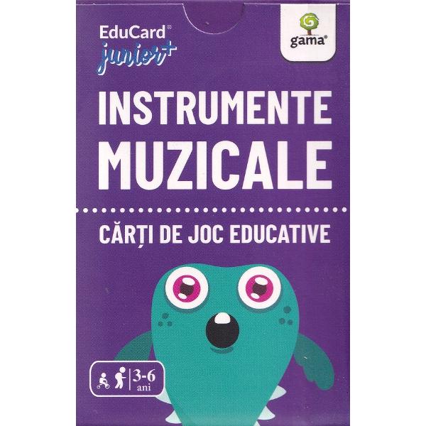 Instrumente muzicale. Carti de joc educative