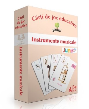 Instrumente muzicale. Carti de joc educative