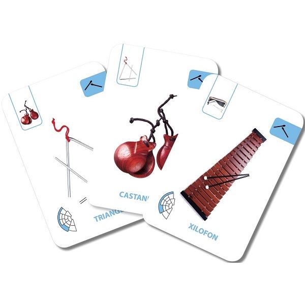 Instrumente muzicale. Carti de joc educative