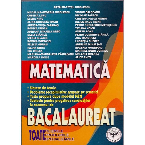 Bac Matematica M1 - Catalin-Petru Nicolescu