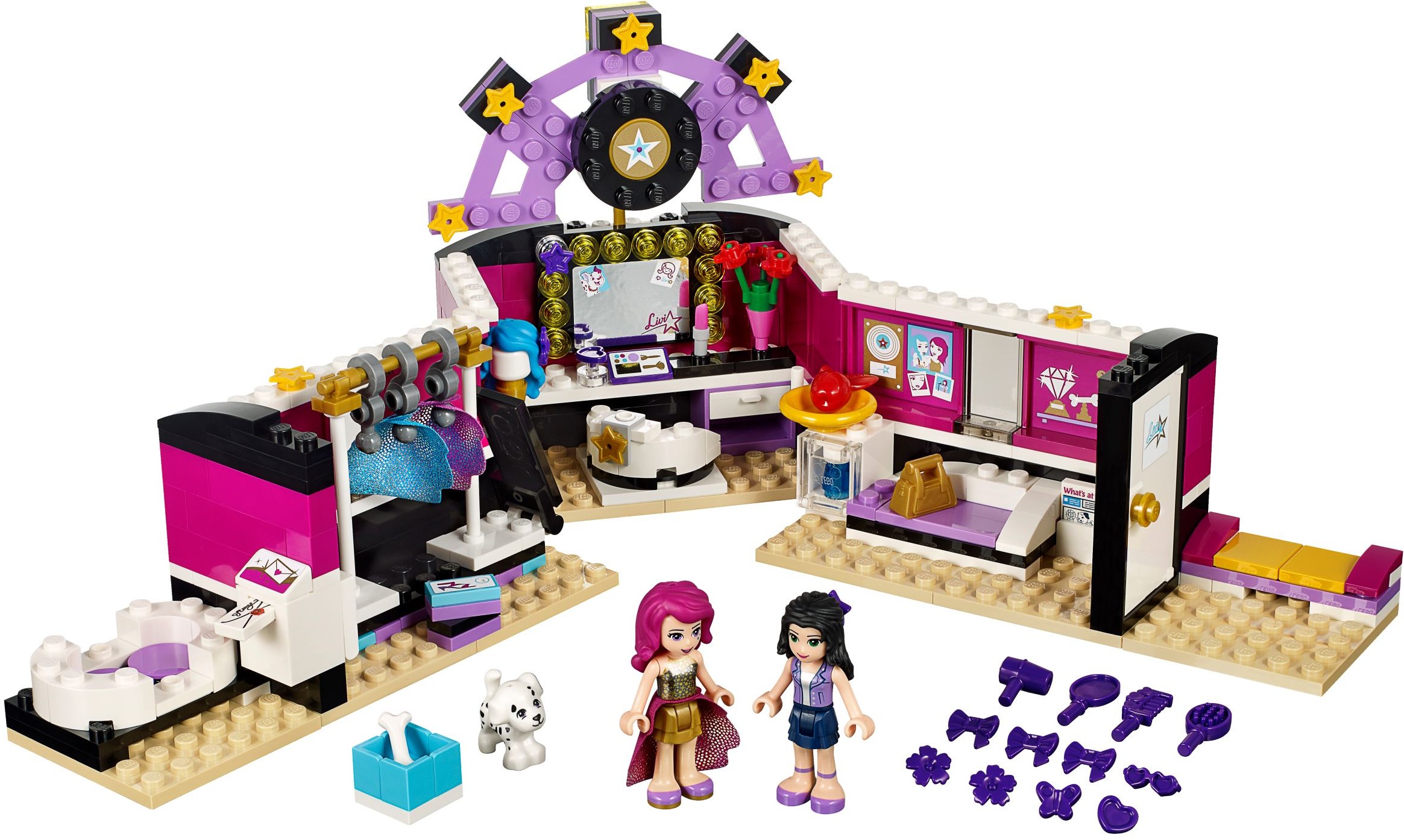 Lego Friends. Pop star dressing room