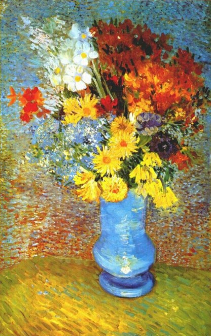 Puzzle 1000 Vincent Van Gogh - Flowers in Blue Vase