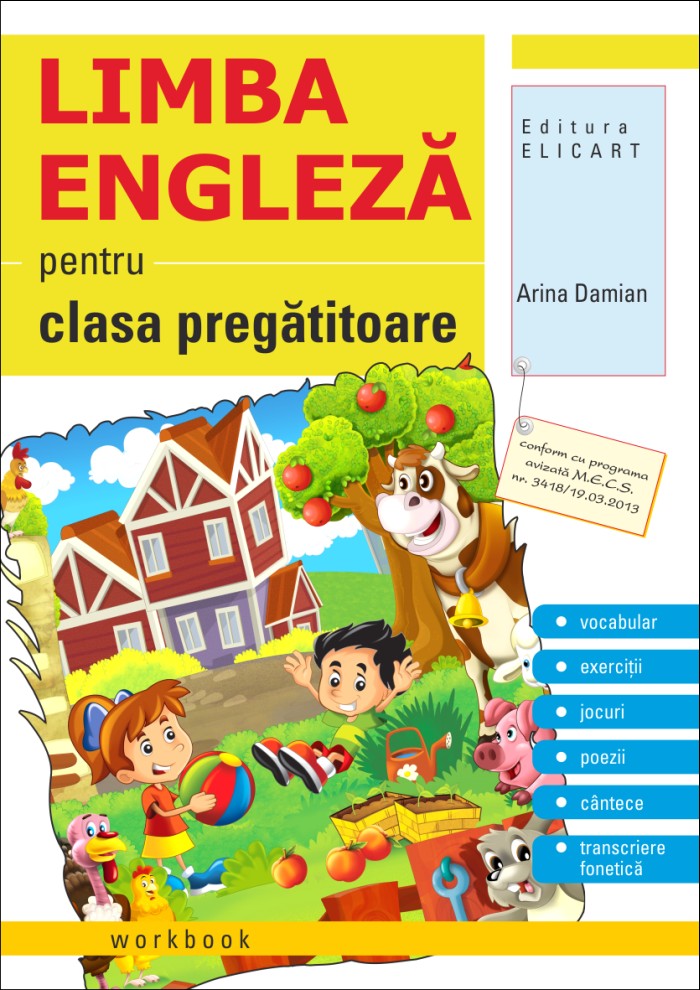 Engleza pentru clasa pregatitoare caiet - Arina Damian