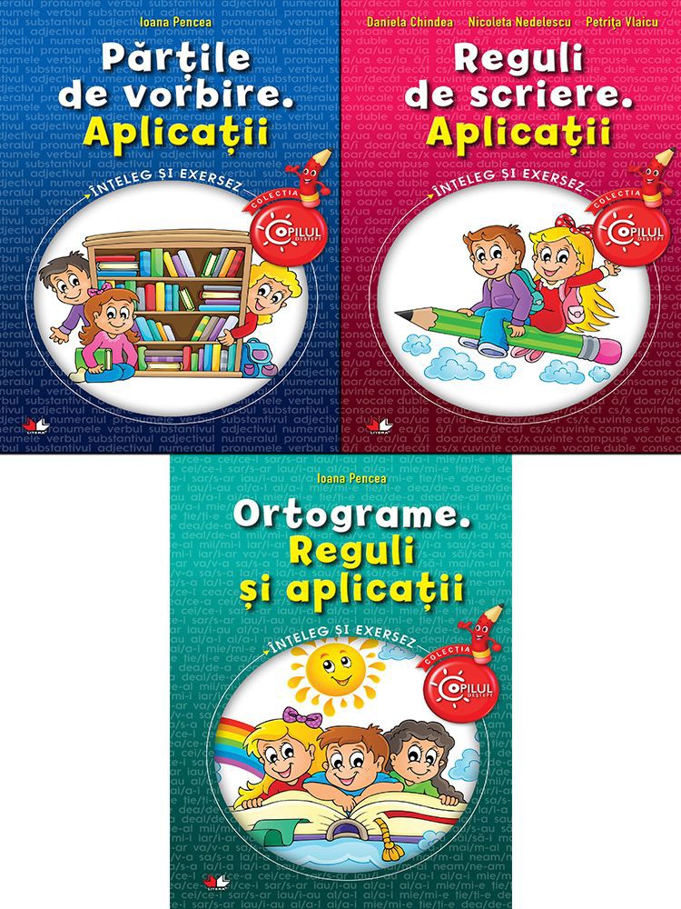 Pachet inteleg si exersez: ortograme+reguli de scriere+partile de vorbire