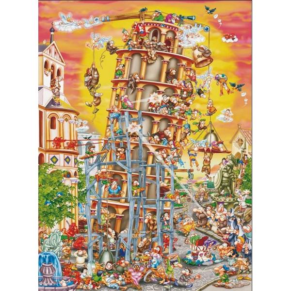 Puzzle 1000 Cartoon Collection - Turnul din Pisa 
