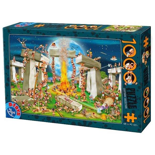 Puzzle 1000. Cartoon collection: Stonehenge
