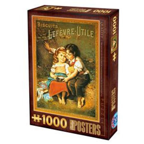 Puzzle 1000 Vintage Posters: Biscuits Lefevre