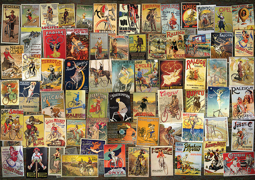 Puzzle 1000 Vintage Posters: Bicycle