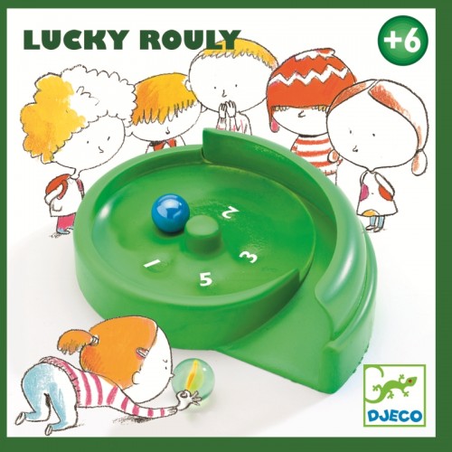 Lucky Rouly - Miniruleta cu bile de sticla - Djeco