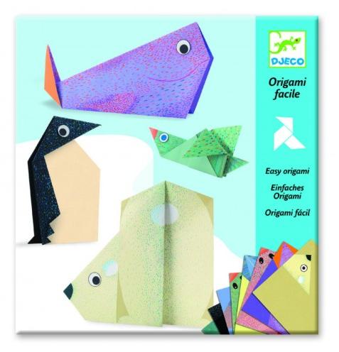 Origami facile. Le animaux polaires. Animale polare