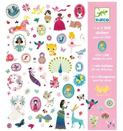 1000 Stickers. Abtibilduri pentru fete
