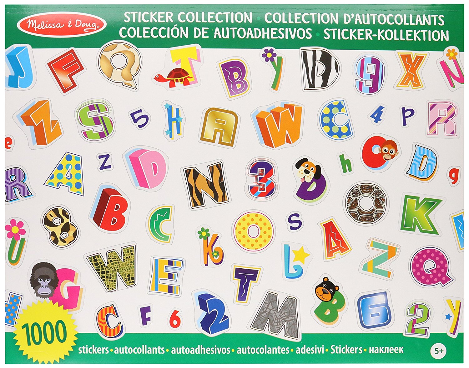 Sticker collection. Colectia de abtibilduri, Litere si numere