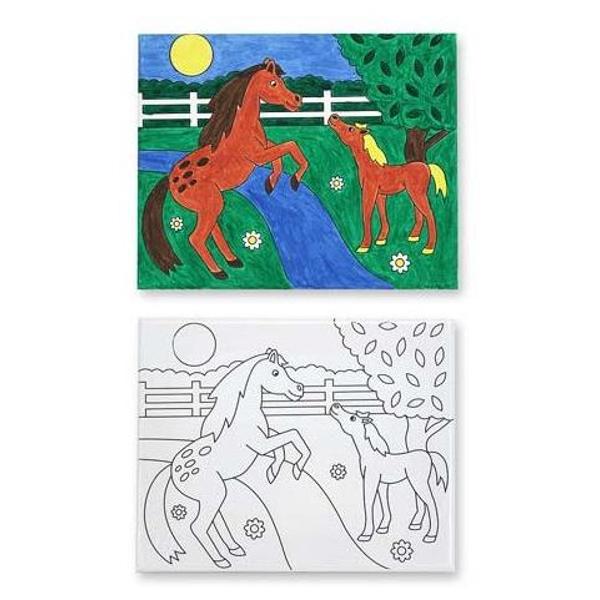 Canvas creations, Horses. Pictura pe panza, Caluti