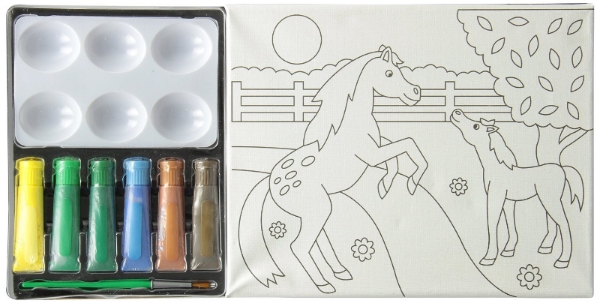 Canvas creations, Horses. Pictura pe panza, Caluti