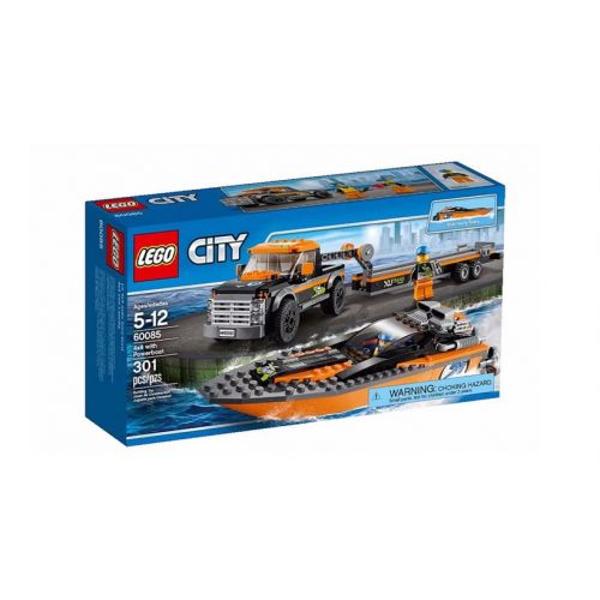 Lego City 4x4 cu barca motorizata 5-12 ani
