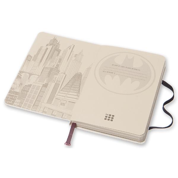 Moleskine Limited Edition Notebook Batman ruled pocket white