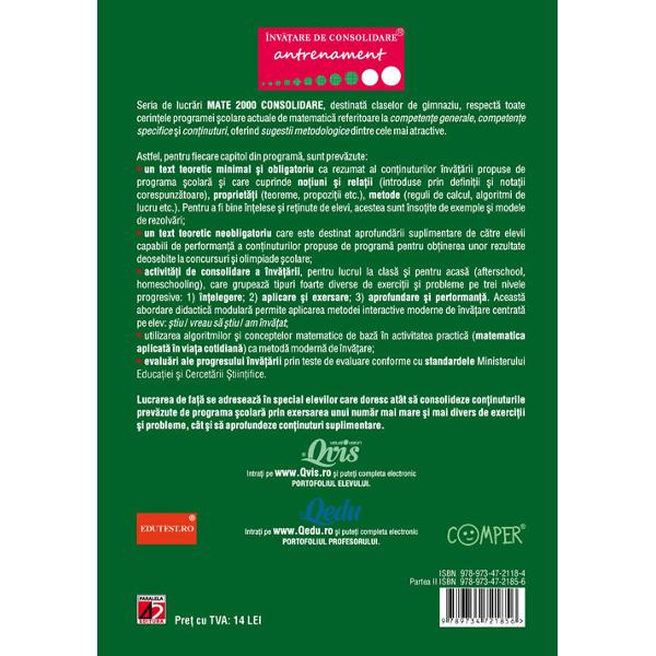 Matematica. Algebra, geometrie - Clasa 6 - Partea Ii, Semestrul 2. Consolidare - Dan Zaharia, Maria Zaharia