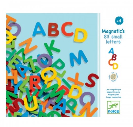 Magnetic's 83 small letters. Litere magnetice