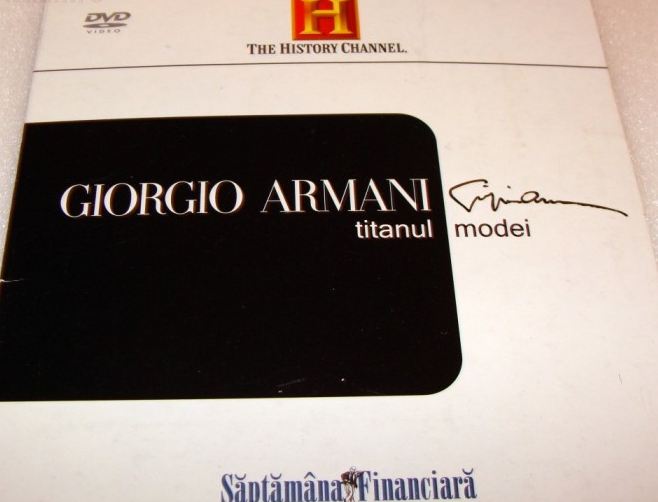 DVD Giorgio Armani: Titanul Modei