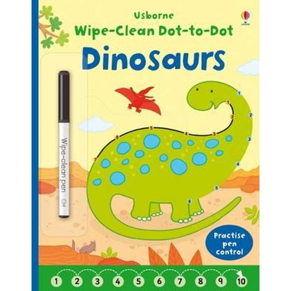 Wipe-Clean Dot-to-Dot Dinosaurs