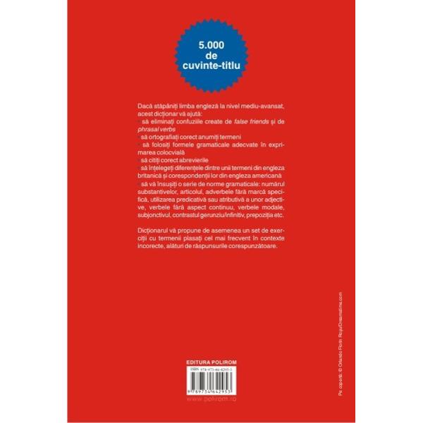 Dictionar de dificultati ale limbii engleze - Ileana Baird