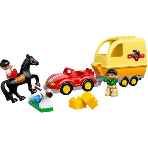 Lego Duplo - Masina cu remorca pentru cai 2-5 ani (10807)