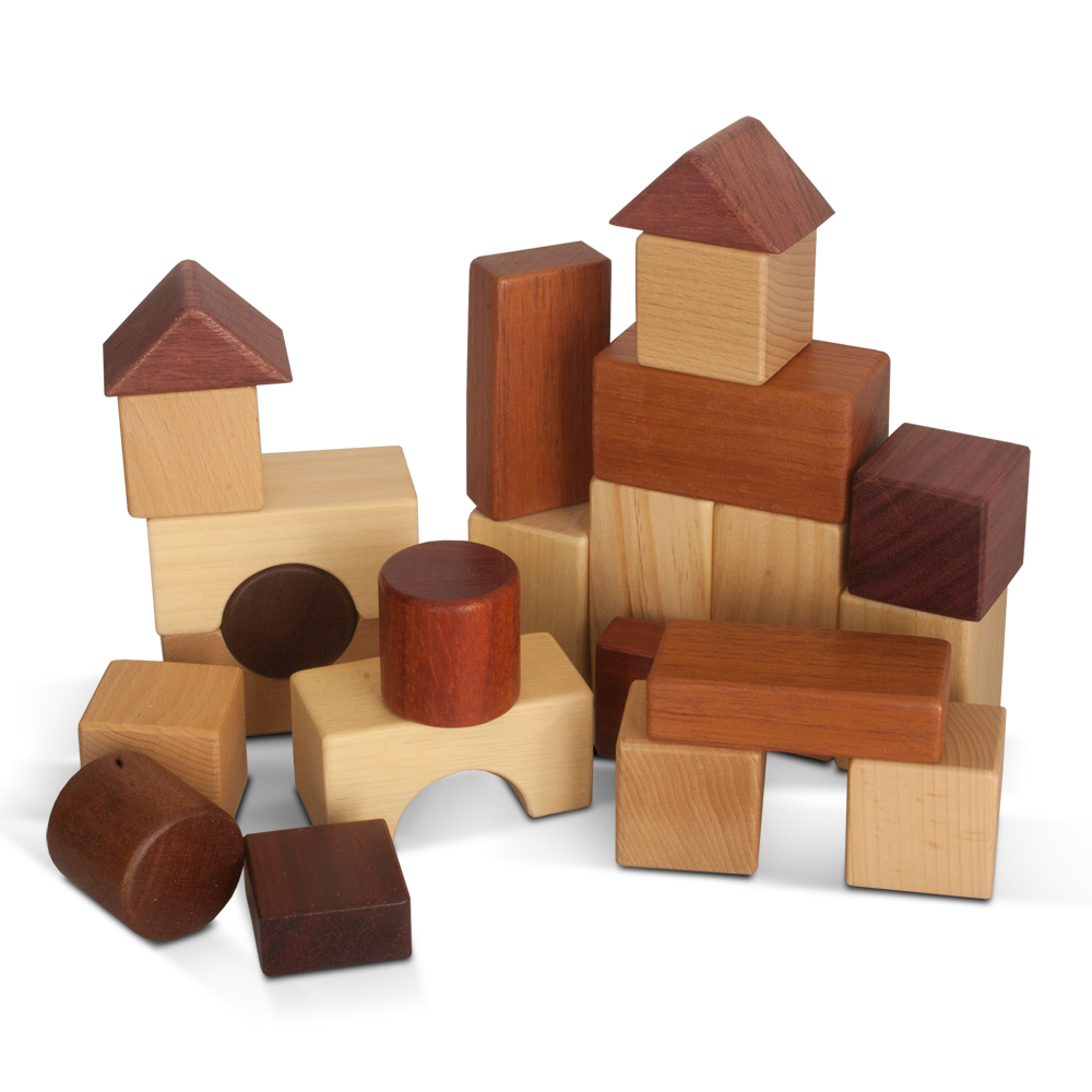Cuburi din lemn natural