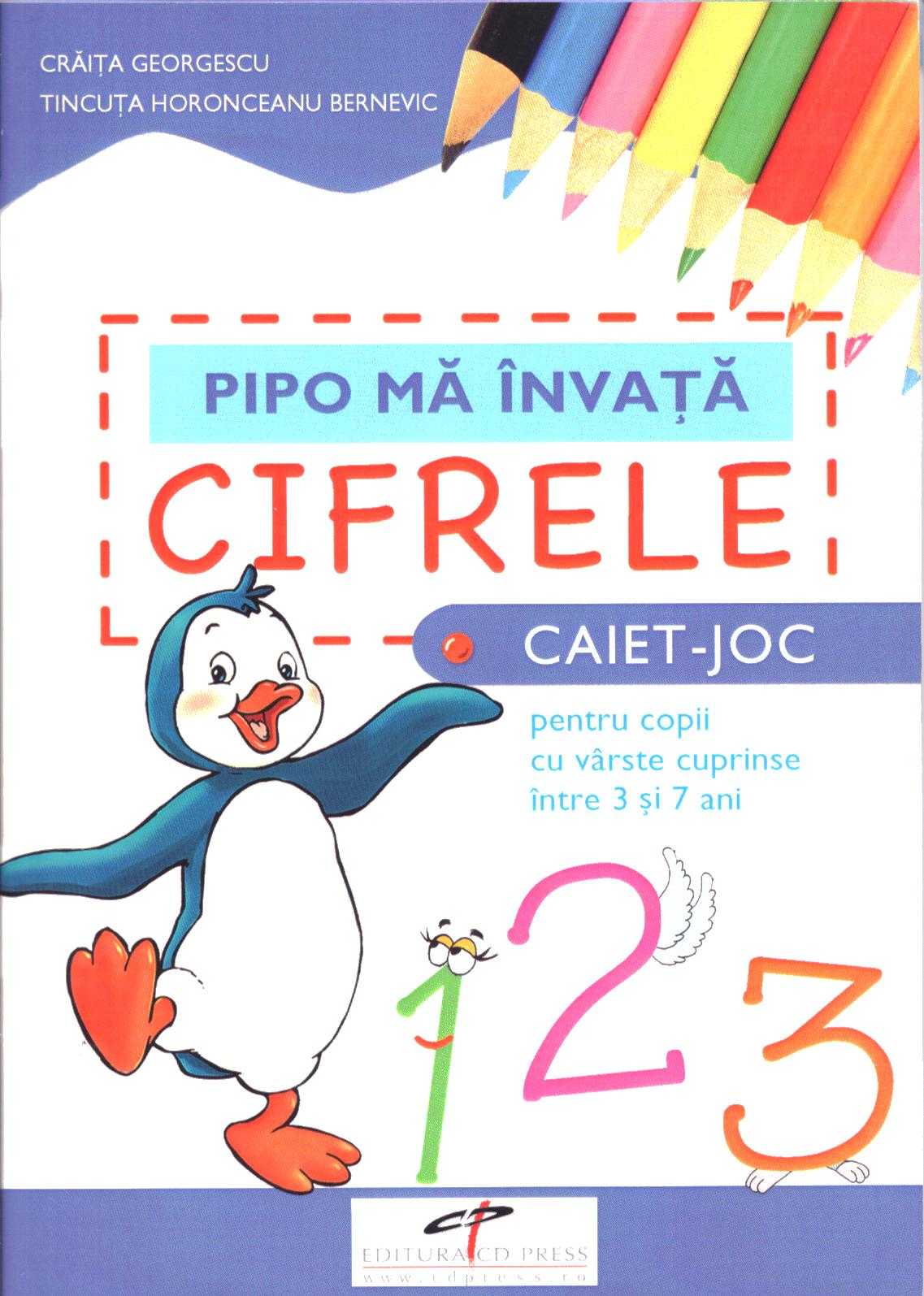 Pipo ma invata cifrele 3-7 Ani - Craita Georgescu