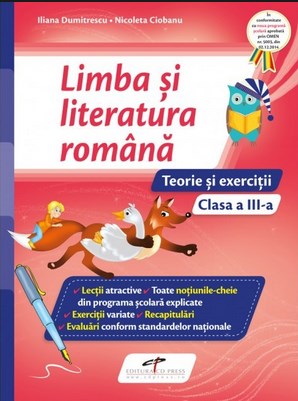 Coperta cărții 'Limba si literatura romana - Clasa 3 - Teorie si exercitii - Iliana Dumitrescu, Nicoleta Ciobanu'