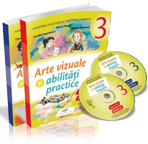 Arte vizuale si abilitati practice - Clasa 3 - Sem.1 si 2 + CD - Mirela Flonta