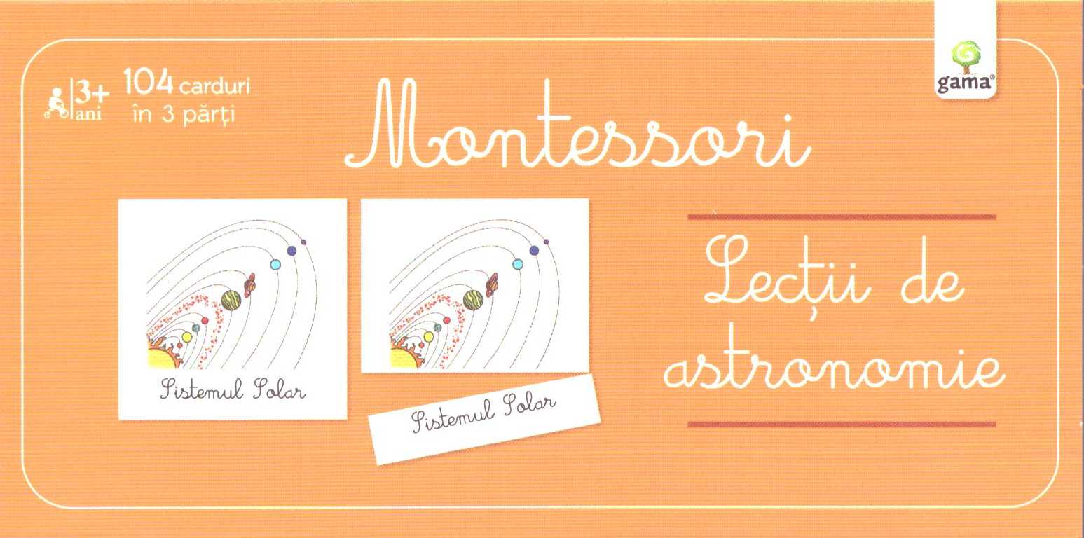 Lectii de astronomie - Montessori - Sistemul solar, soarele, pamantul, luna, fazele lunii, cometa