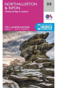 Coperta cărții 'Northallerton & Ripon, Pateley Bridge & Leyburn'