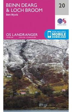 Coperta cărții 'Beinn Dearg & Loch Broom, Ben Wyvis'