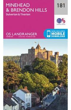 Coperta cărții 'Minehead & Brendon Hills, Dulverton & Tiverton'