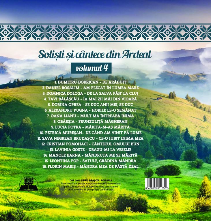 Cd Solisti Si Cantece Din Ardeal Volumul 4 (CD Plic)