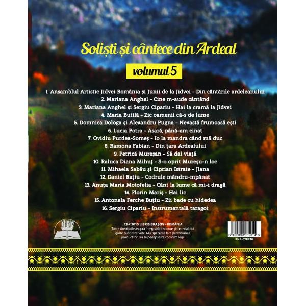 CD Solisti Si Cantece Din Ardeal Volumul 5 (CD Plic)