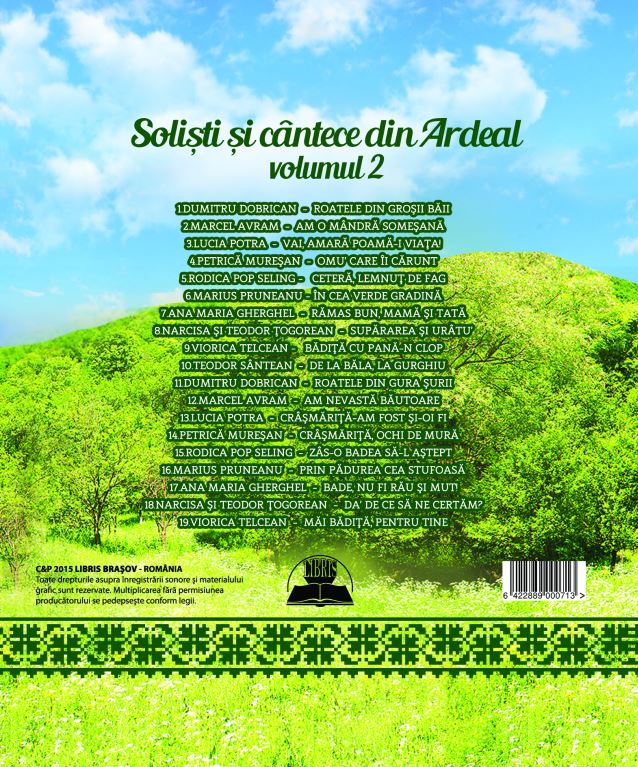 CD Solisti Si Cantece Din Ardeal Volumul 2 (CD Plic)