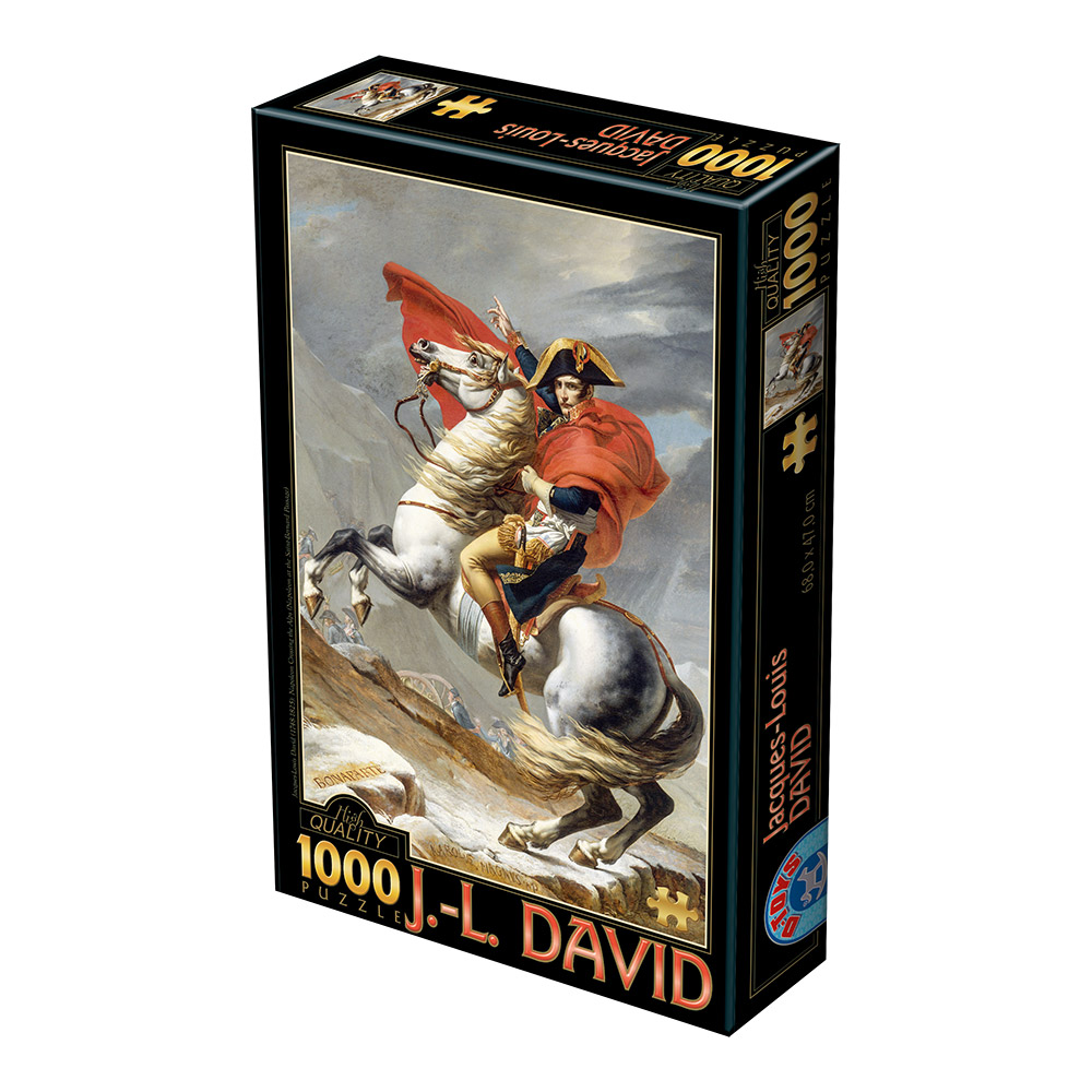Puzzle 1000 J.L. David - Napoleon trecand Alpii 