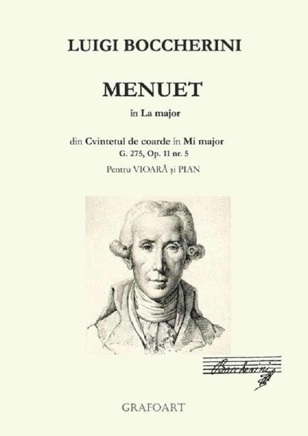 Menuet in La major pentru vioara si pian - Luigi Boccherini