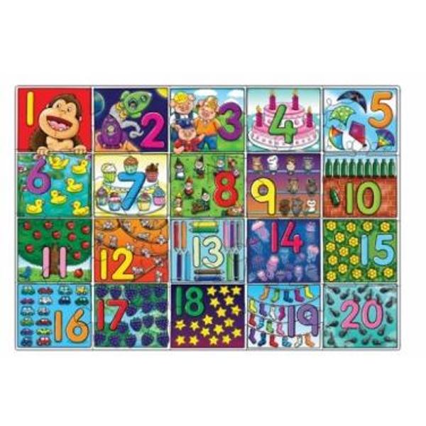 Puzzle gigant de podea - Invata numerele de la 1 la 20