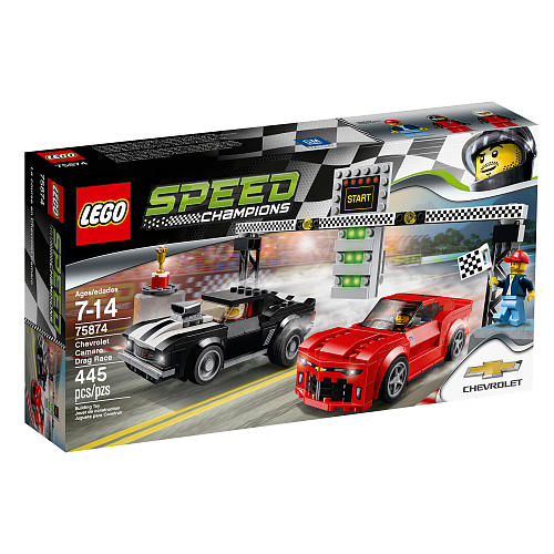 Lego Speed Champions. Chevrolet Camaro Drag Race