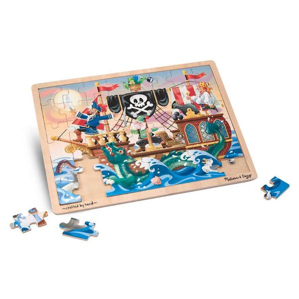 Wooden jigsaw puzzle, Pirate adventure. Puzzle lemn, Aventura Piratilor